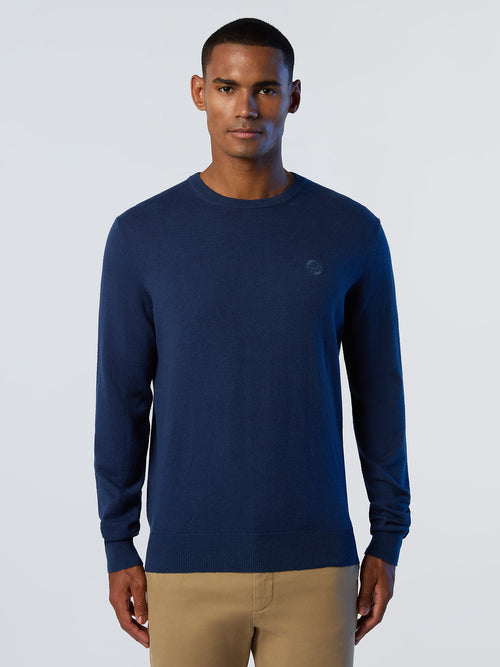 Crew-neck sweater with logo